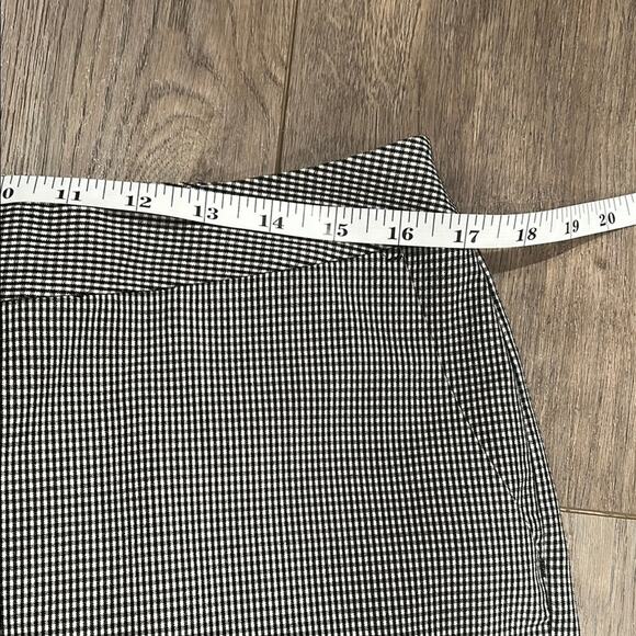 Chico's Black White Gingham Houndstooth Wide Leg Pants Capris Career Size 2/12 - Picture 4 of 8